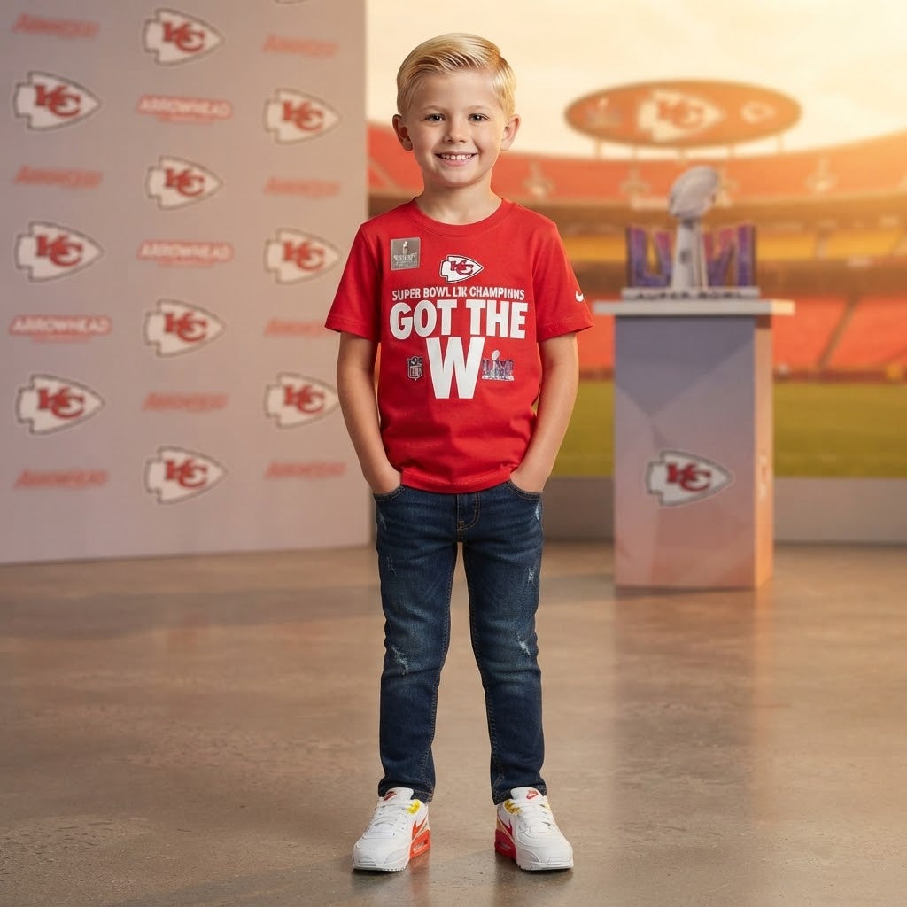 Nike NFL Kansas City Chiefs "Super Bowl LIX Champions - Got the W" T-Shirt – Red Edition