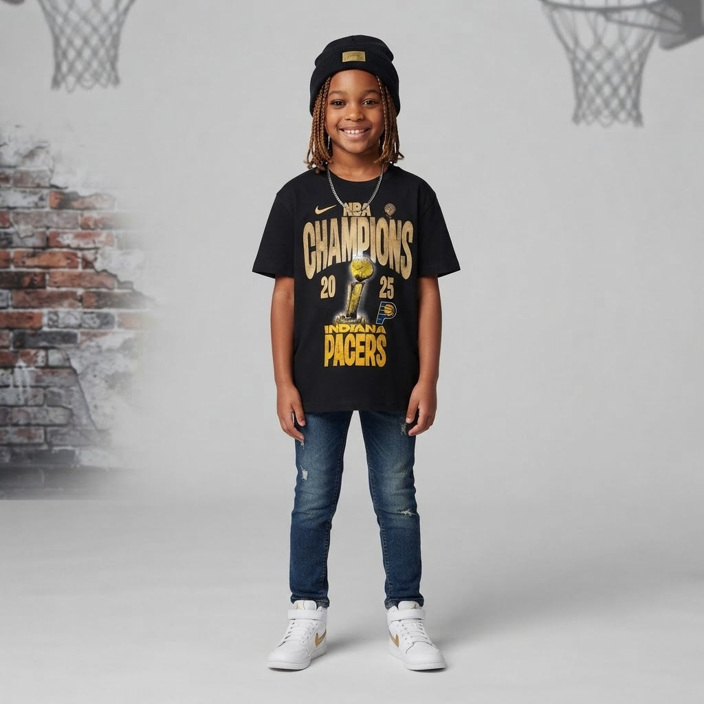 Nike NBA Indiana Pacers "Champions" T-Shirt – Black Edition