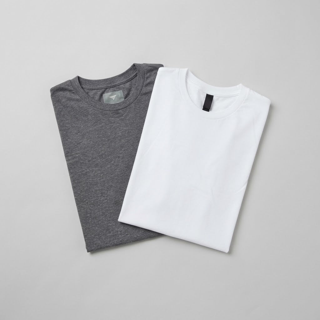 2er-Pack T-Shirt (Weiß, Hellgrau)